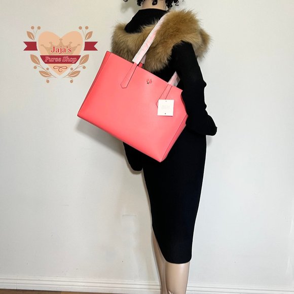 ✅❤️✅❤️SOLD❤️✅❤️✅🧡Kate Spade NY Leather 3 Compartment Tote Purse🧡 - Picture 15 of 17